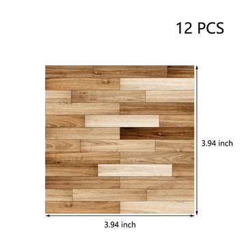 Samcami Miniature Dollhouse Accessories, Self-Adhesive Dollhouse Wallpaper And Flooring, Mini Dollhouse Accessories 1 12 Scale, 12Pcs (No.3)