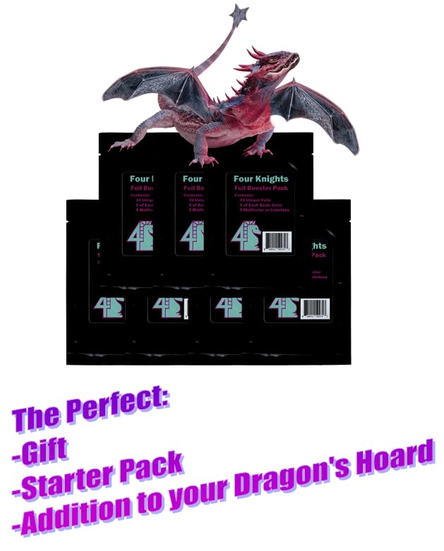 Four Knights: Mtg Tcg Holo Foil Booster Pack 30 Shiny Unique Cards Compatible With Magic