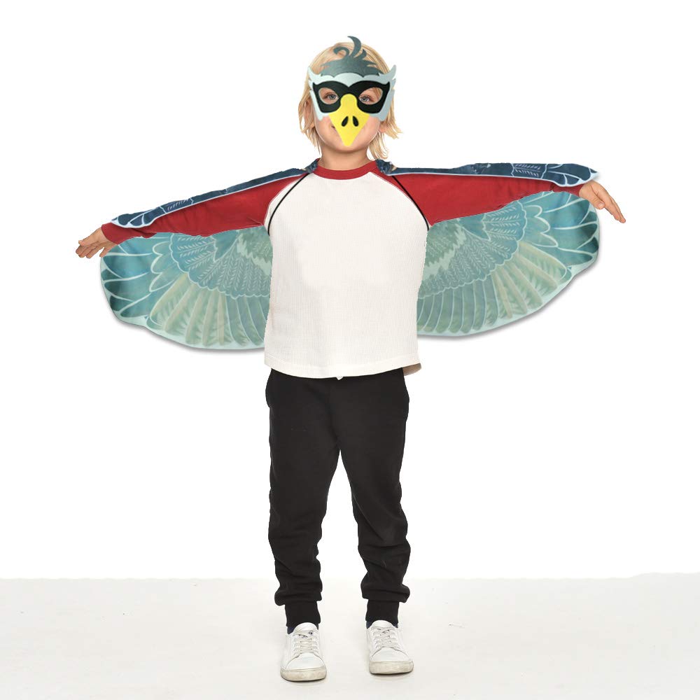 D.Q.Z Kids Eagle Costume - Gray Animal Dress Up Toy, 120cm x 60cm, Polyester, Perfect for Halloween Party Role Play