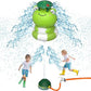 UXSIO Rocket Sprinkler for Kids, Outdoor Water Toys Rocket Launcher, Summer Activity for Boys & Girls Age 3 4 5 6 7 8, Green