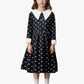 Yuegoo Black Costume Dress For Girls Halloween Costumes Cosplay Party Dress With Accessories 3-12Y (Black+White, 5-6 Years)