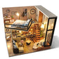 Unihobby Diy Dollhouse Kit With Dust Proof Cover 1:24 Scale Wooden Toy Gift