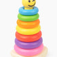 Toy Fun Stackable Blocks Smiley 7 Rings Multi Colour Toddler Activity Non Toxic Safe For Kids