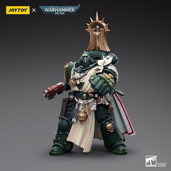 Joytoy 1/18 Warhammer 40,000 4 Inch Action Figure Dark Angels Master With Power Fist Feirros Collection Model