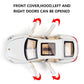 Adlon Car 4 Wheel Drive Metal Car Pull Back with Open Doors, Engine Cover, Tail with Front and Rear Light & Music Great Gift for