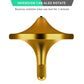 CHEETOP Stainless Steel Spinning Top  enhanced Exquisite Perfect Balance Well Made Metal Desk EDC Little Fidget Toy  Spin Long Time Over 6 Minutes  Great Value (Bronze  Large Diameter 34mm)