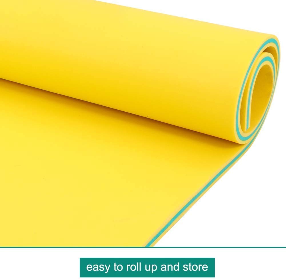 MarKnig 18x6 Ft Floating Mat, Lily Pad Floating Mat, Water Mat for 6-9 Adults, Floating Pad for Lake, 3-Layer Tear-Resistant XPE