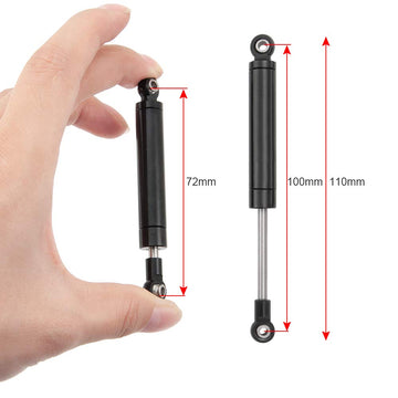 RCLions 4pcs RC Shock Absorber Damper 100mm Internal Spring for 1/10 RC Crawler Car TRX4 SCX10 D90 Upgrade Parts (100mm)
