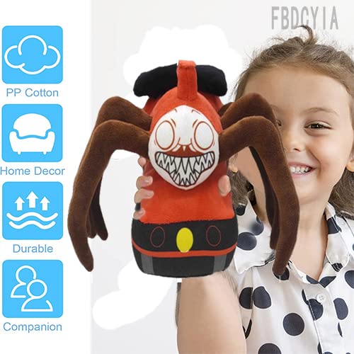 FBDCYIA Choo Choo Charles Plush Toy, 8.7 Inch Red Spider Train Doll, Soft PP Cotton Stuffed Animal Gift for Kids