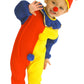 Jsiicennf Halloween Costume Kids Child'S Clown Costumes Jumpsuits Kids Dress Up With Clown Nose, Clown Hat (Small)
