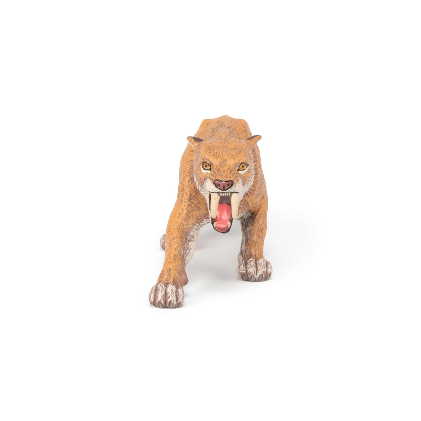Papo Smilodon Saber-Tooth Cat Figure - 6.5 Inch Multicolor Plastic Model 55022