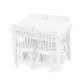 Miniature Dining Table & Chair Set For Dollhouse 1 12 Scale Wooden Furniture Model 5Pcs Doll House Mini Classic Decoration Acces