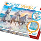 Trefl 600 Piece Crazy Shape Jigsaw Puzzle - Horses Gallop Among Waves, Multicolor, Model 11111