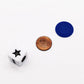 Befantasway Right Left Center Dice Game Set - 3 Dice & 36 Chips, Blue, Model JX-00818, Plastic Material