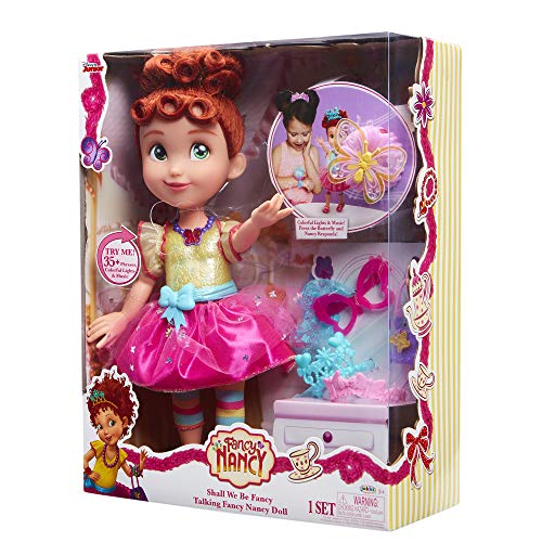 Fancy Nancy Shall We Be Fancy, 15 Talking Doll, 35+ Phrases, Colorful Lights & Music