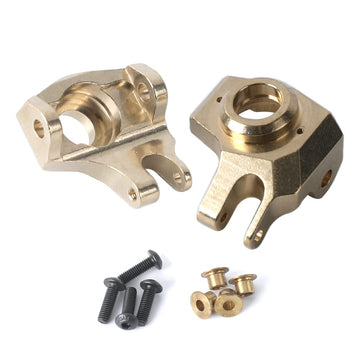 RZXYLRC Heavy Duty Brass Front Steering Knuckles Carrier Weights for 1/10 RC Crawler SCX10 II 90046 Upgrades