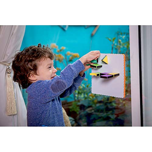 Edushape Magic Shapes Magnetic Foam Building Blocks, 54 Piece