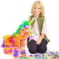 Brain Flakes 500 Piece Set, Ages 3+, Interlocking Plastic Disc Toy For Creative Building, Educational Stem Learning, Construction Block Play For Kids, Teens, Adults, Boys, And Girls