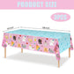 3 PCS Cat Tablecloth for Birthday Party Cat Themed Table Cover Decorations Cat Birthday Party Supplies Pink Tablecloth Kitten De