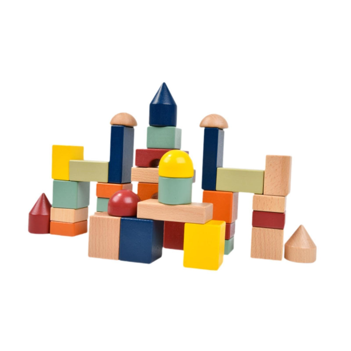 Styleheaven Stacking Blocks Toy Wooden Building Blocks Set For Girls Boys Children Gift