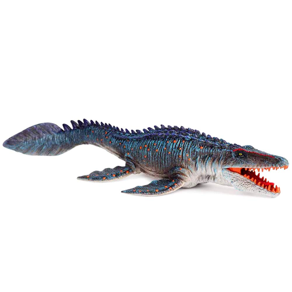 Sienon Jurassic Large Mosasaurus Dinosaur Toy 13.4’’, Realistic Dinosaur Toy Figures, Dinosaur Figurine, Deep Sea Monster Plastic Ocean Protector Dinosaur For Bath Pool Toy, Cake Topper Decoration
