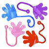 The Dreidel Company Sticky Hands Vinyl, Stretchy Sticky Fingers With Long String In Assorted Colors (Pack Of 12)