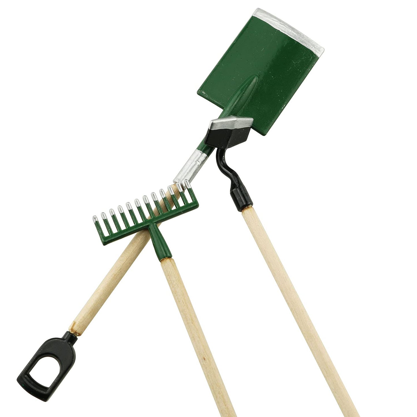 Tegg Miniature Dollhouse Garden Tools 6Pcs Mini Doll House Working Accessories