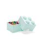 Room Copenhagen Lego Box Stackable Storage Solution-Brick 4, Light Royal Blue
