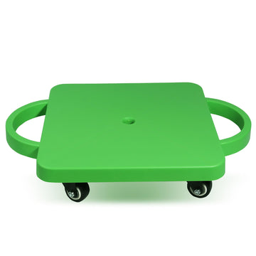 Gse Games & Sports Expert Green Indoor Scooter Board With Handles, Gym Floor Scooters For Kids, Recess Toys, Pe Equipment For El