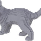 Larcele Cat Micro Building Blocks Animal Set, Diy Mini 3D Building Toy Bricks Kit,1131 Pieces Kljm-05 (Blue Cat)