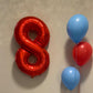 Paticool 40 Inch Red Number Balloon 8, Large Number Foil Balloons Mylar For Girl Boy Birthday Party Celebration Decorations Supp