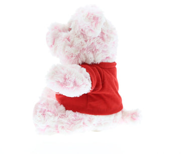 Dollibu I Love You Valentine Plush Sitting Pig - Cute Stuffed Animal With Red Shirt And Name Personalization Gift For Valentines Day, Birthday, Anniversary, Romantic Date - 7 Inches