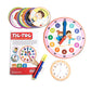 Toymate TIC TOC an Interactive time Learning Game, Read and Write 20 Daily Activities for Kids Age 4 to 6 Years.