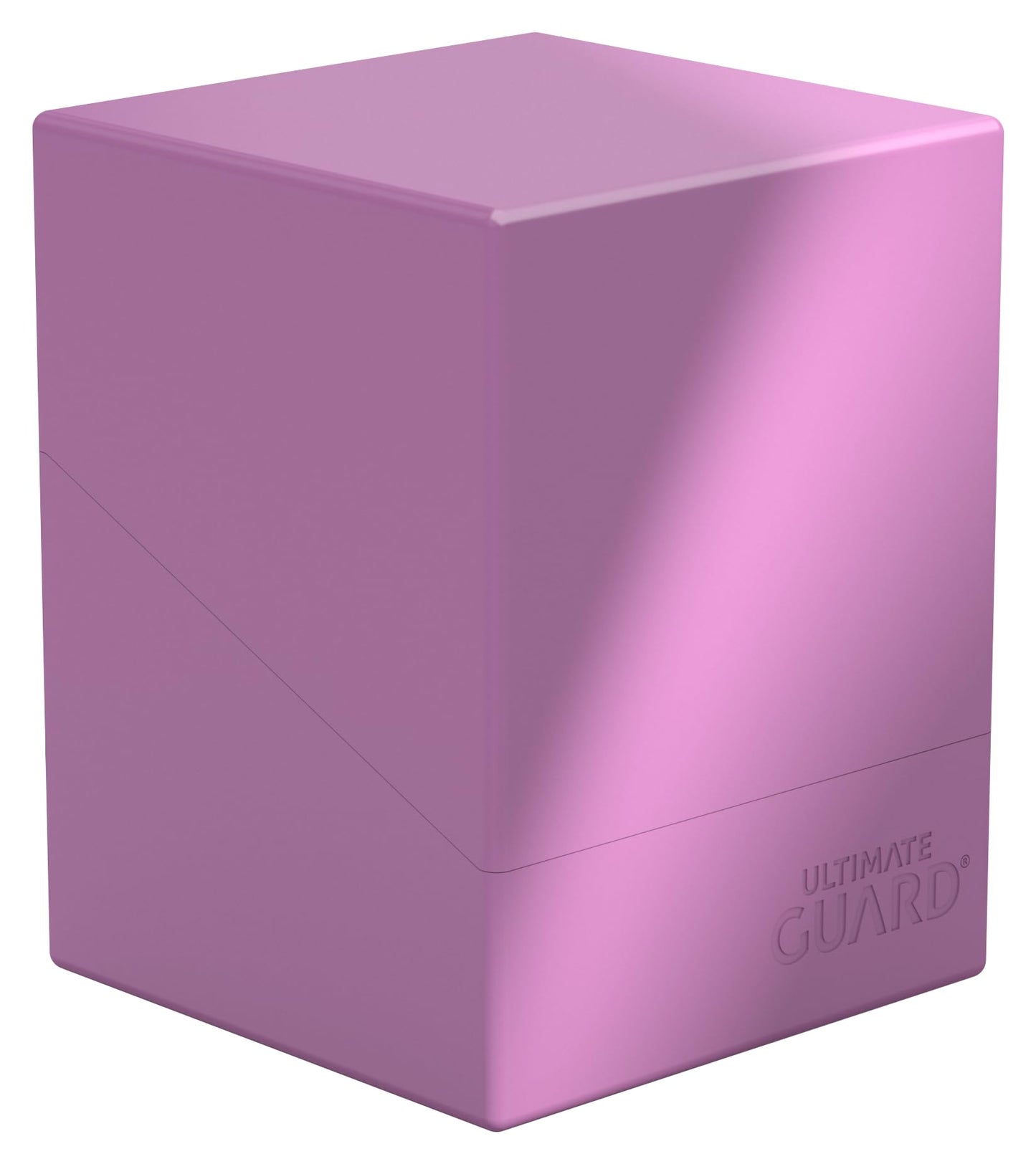 Ultimate Guard Boulder Solid 100+, Deck Case For 100 Double-Sleeved Tcg Cards, Lavender, Secure & Durable Storage For Trading Ca