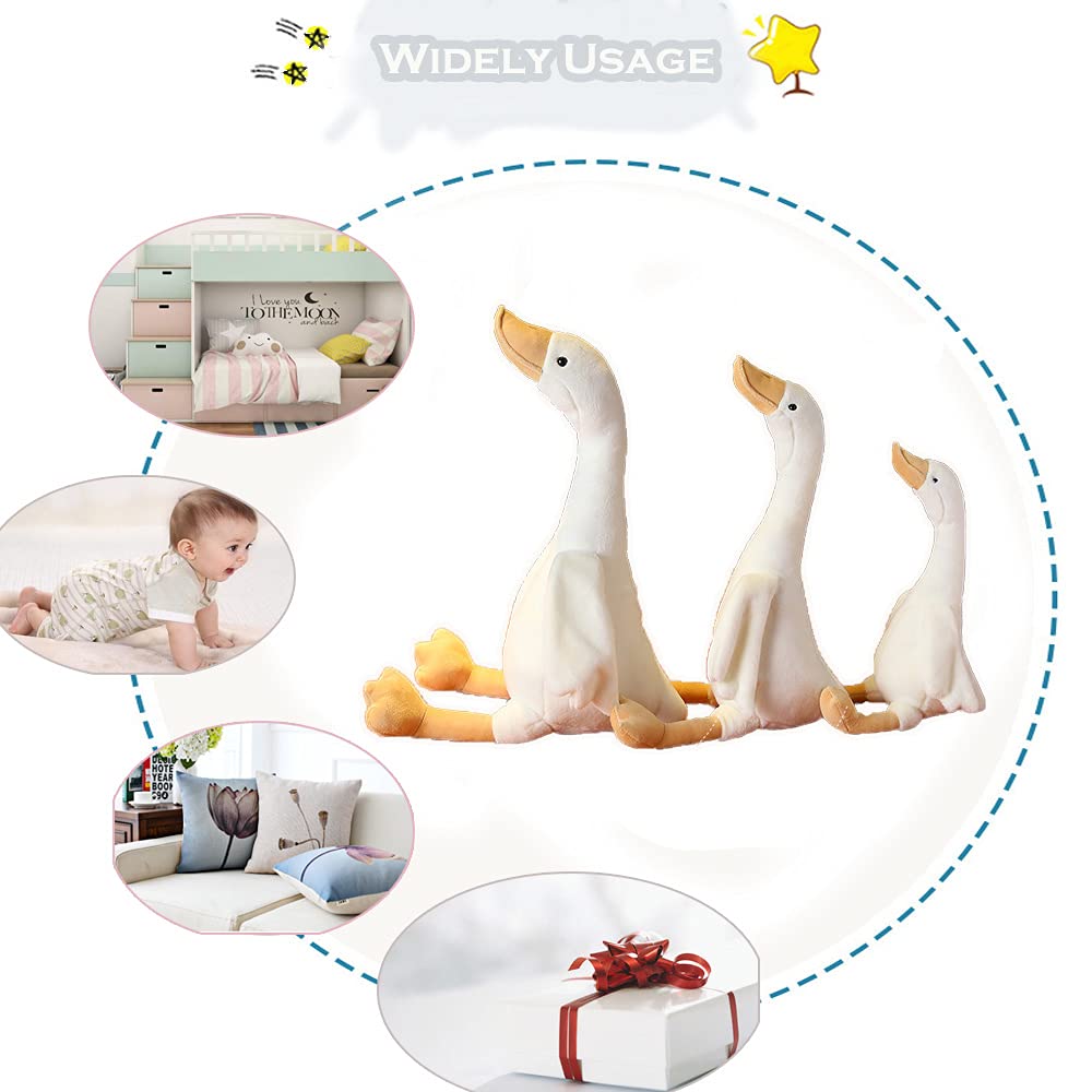 CHELEI2019 19.7'' Goose Stuffed Animal Plush Toy,White Swan Stuffed Animal Toy Gifts for Kids