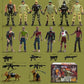 Army Men VS Zombie Action Figures  Realistic 6 Zombie Toys Playset 6 Army Toy Set with  2 Dog Figures  Halloween Decor Birthday Gift for Boys 3+ (14PCS)