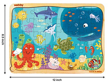 Webby Kids Underwater Animals Jigsaw Puzzle, 40 Pieces, Multicolour