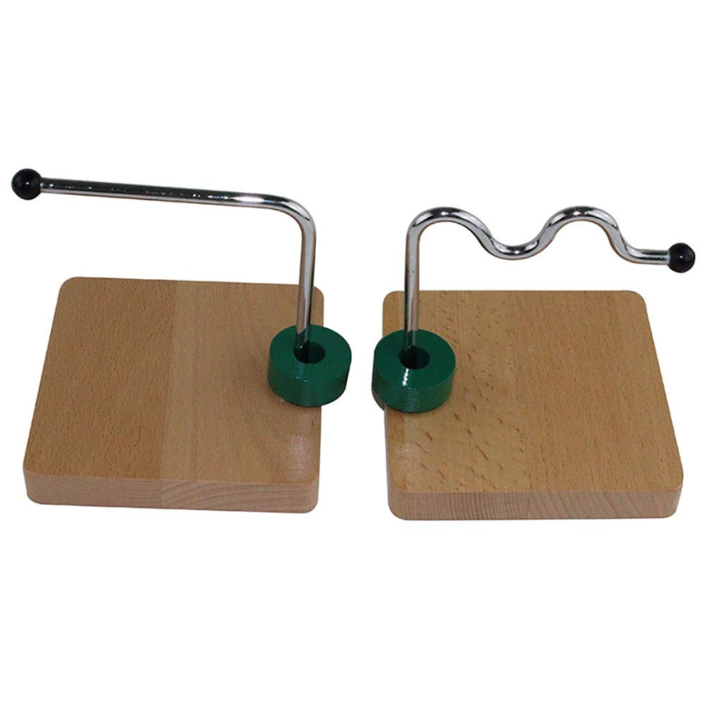 Kghios Montessori Infant Toys Materials For Toddlers Babies 6-12-18 Months -1-2 Year Old Horizontal Dowel Variation - Serpentine