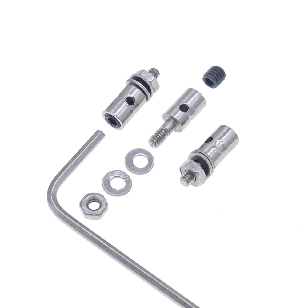 20Pcs Adjustable Pushrod Connector Linkage Stopper&F1.2Mm X L190Mm (7.5 Inch) Steel Z Push Rods Parts W/Storage Box For Rc Airpl