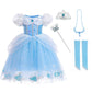 Dllying Cinderella Dresses For Girls Little Kids Toddler Princess Fancy Dress Up Clothes + Accessories Halloween Christmas Carni