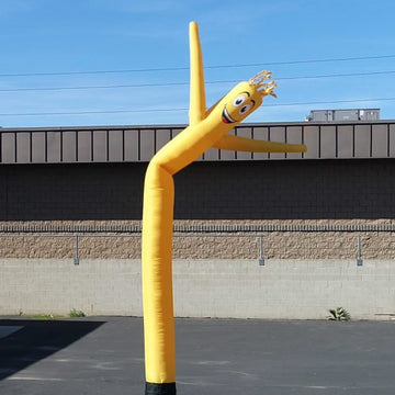 Golden Yellow 20Ft Tall Inflatable Tube Man Air Powered Dancing Puppet For Outdoors (Puppet Attachment Only) | Feather Flag Nation