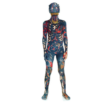 Morphsuits Kids Burnt Zombie Monster Costume - Medium 3'6-3'11 / 8-10 Years
