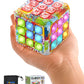 Power Your Fun Cubik Led Flashing Cube Memory Game - Electronic Handheld Game, 5 Brain Memory Games For Kids Stem Sensory Toys Brain Play Puzzle Fidget Light Up Cube Stress Relief Fidget Toy (Tie Dye)