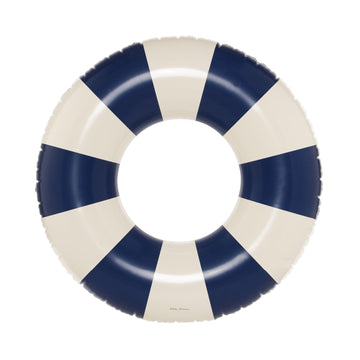 Petites-Pommes Inner Tube for Kids - Durable Donut Pool Float, Handprinted Classic Striped Design Round Floats for Pool, Soft Co