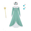 Mgacc Princess Peach Dress Princess Peach Cosplay Costume With Crown Kids Skirt For Halloween Party