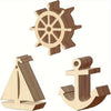 15 Unfinished Wooden Anchors Perfect For OceanThemed Party Decorations And Painting Crafts, Home Decor Cutouts, Wooden Cutouts 