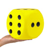 Anboor 5.9'' Large Foam Dice Squishies Jumbo Dice for Classroom Game Dice Kids Toys Collection Decorative Props(Yellow)