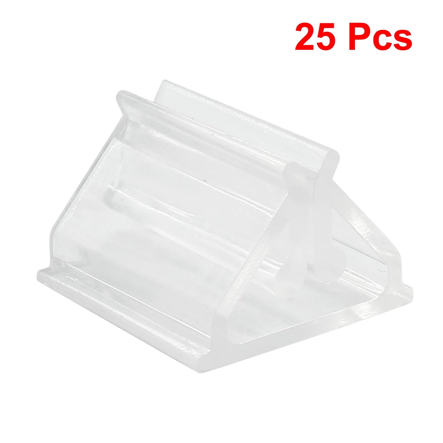 Litoexpe Clear Acrylic Card Stand - 25pcs Plastic Game Piece Holders for Party, Photos, Memos, Pictures Display