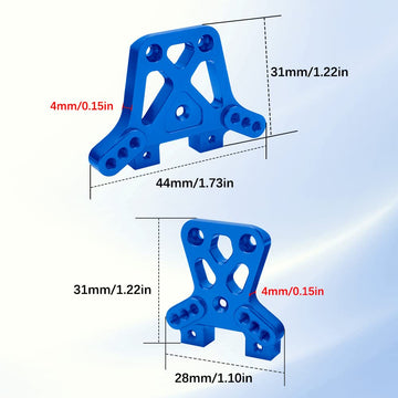 OGRC Aluminum Alloy Aluminum Front & Rear Shock Tower Kit Perfect Upgrade for Traxxas 1/18 LaTrax Teton 1/18 LaTrax Desert Preru