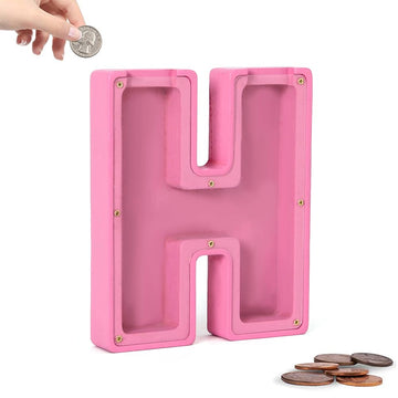 Personalized Wooden Alphabet Piggy Bank - Creative Letter Storage Coin Bank, Gift For Kids - Christmas, Birthday